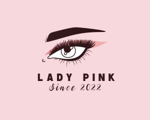 Lady Eyelash Beauty logo design