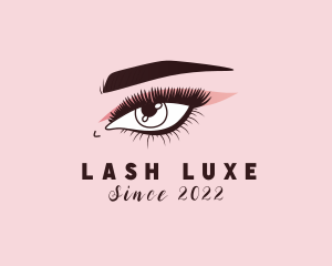 Lady Eyelash Beauty logo design