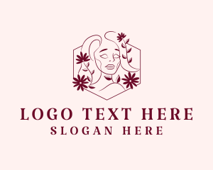 Skin Care - Elegant Feminine Beauty Face logo design