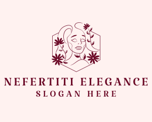 Elegant Feminine Beauty Face  logo design