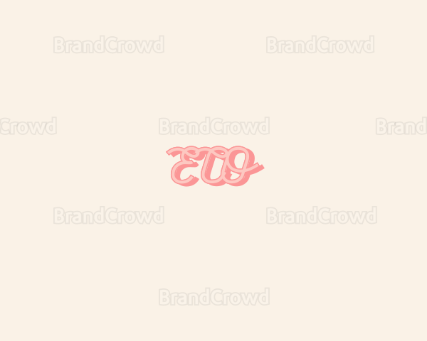 Feminine Retro Script Logo