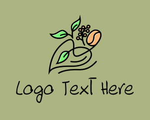 Leaf - Heart Tea and Coffee logo design