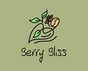 Berries - Heart Tea and Coffee logo design