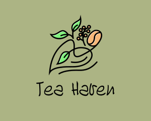 Heart Tea and Coffee  logo design