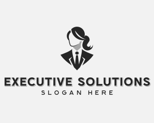 Professional Woman Executive logo design