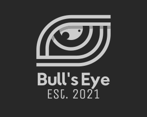 Grey Eye Outline  logo design