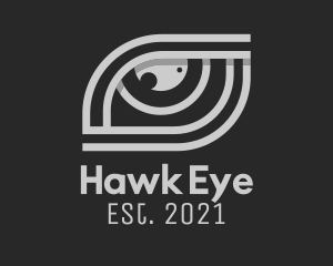 Grey Eye Outline  logo design