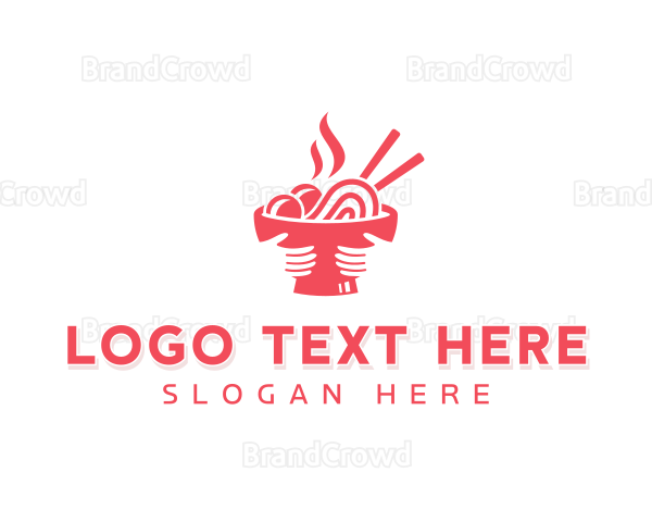 Ramen Noodles Restaurant Logo