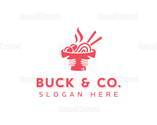 Ramen Noodles Restaurant Logo