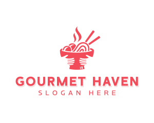 Ramen Noodles Restaurant logo design