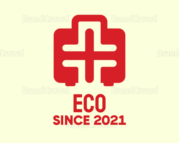 Red Medical Emergency Kit Logo