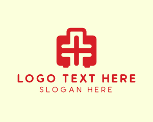 Red Medical Emergency Kit Logo