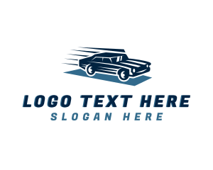 Sports Car - Fast Moving Car Automobile logo design