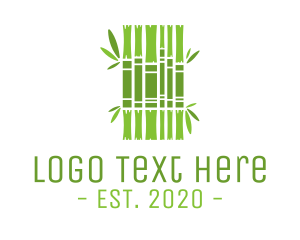 Bookshop - Green Bamboo Books logo design