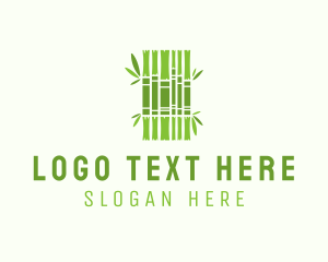 Oriental - Green Bamboo Books logo design