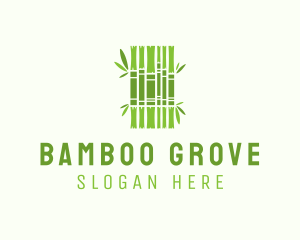 Bamboo - Green Bamboo Books logo design