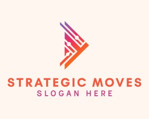 Colorful Arrow Logistics logo design