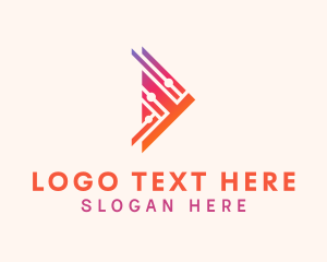 Online - Colorful Arrow Logistics logo design