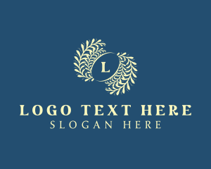 Wedding - Natural Leaf Wedding Decor logo design