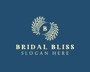 Natural Leaf Wedding Decor  logo design