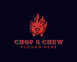 Fire Pork Barbecue Logo