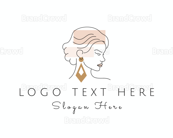 Woman Fashion Glam Logo