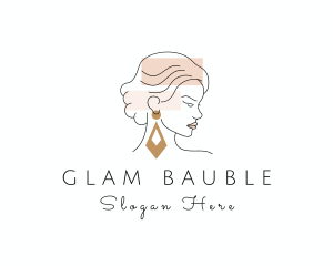 Woman Fashion Glam logo design