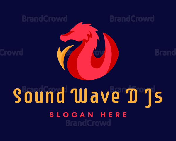 Fire Dragon Wing Logo