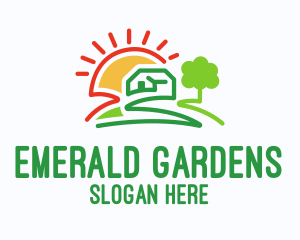 Doogle Farm Garden logo design