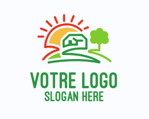 Cabin - Doogle Farm Garden logo design