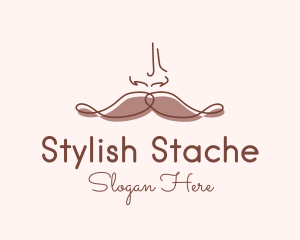 Moustache - Hipster Mustache Man logo design