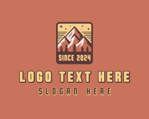 Forest - Mountain Trek Summit logo design