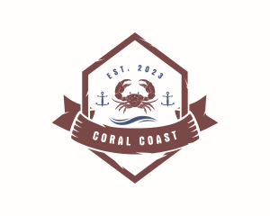 Crab Seafood Restaurant logo design