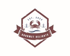 Crab Seafood Restaurant logo design