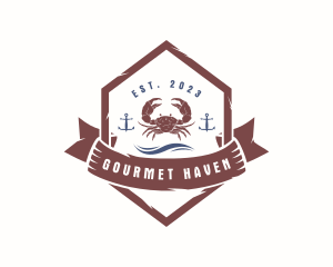 Crab Seafood Restaurant logo design