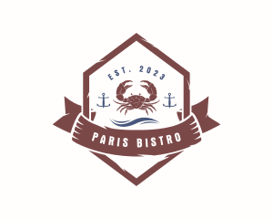 Crab Seafood Restaurant logo design