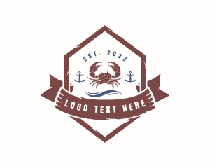 Crab Seafood Restaurant Logo