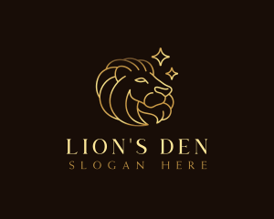 Luxury Wildlife Lion logo design