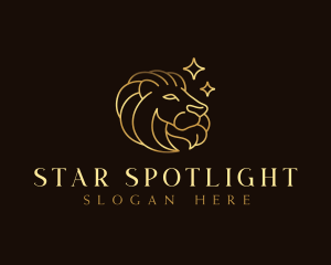 Luxury Wildlife Lion logo design