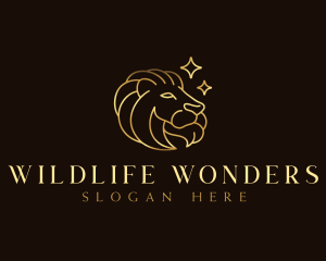 Luxury Wildlife Lion logo design