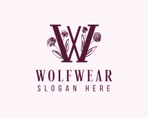 Wedding Planner - Floral Boutique Letter W logo design