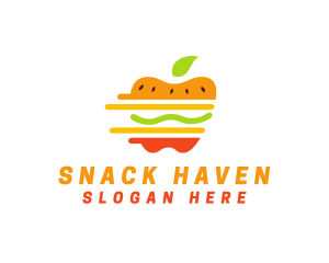 Healthy Fresh Burger logo design