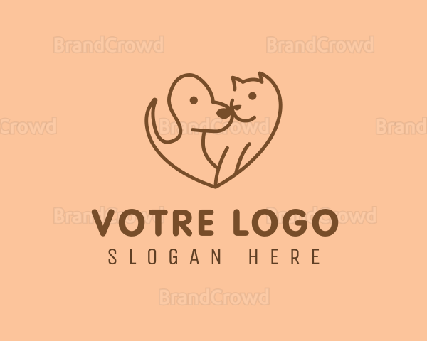 Heart Pet Love Logo