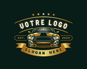 Driving - Racing Car Garage logo design