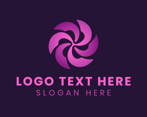 Spiral - Purple Abstract Spiral logo design