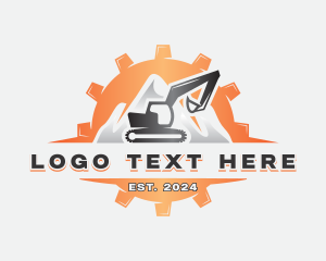 Engineer - Excavator Cog Construction logo design
