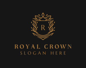 Crown Shield Royalty logo design