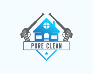 Pressure Washing Clean logo design