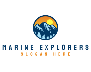 Mountain Peak Explorer logo design