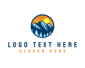Alps - Mountain Peak Explorer logo design
